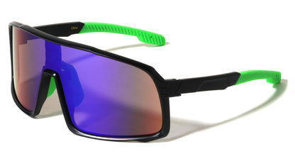 Mirrored Sports Shield Sunglasses bp0324-cm