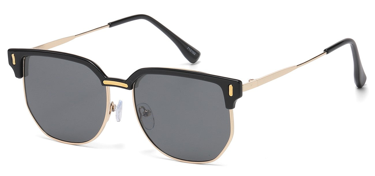 Classic Metallic Square Sunglasses 713102