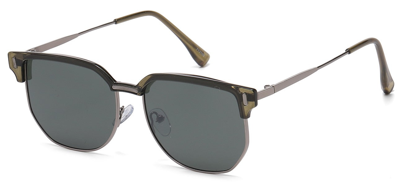 Classic Metallic Square Sunglasses 713102