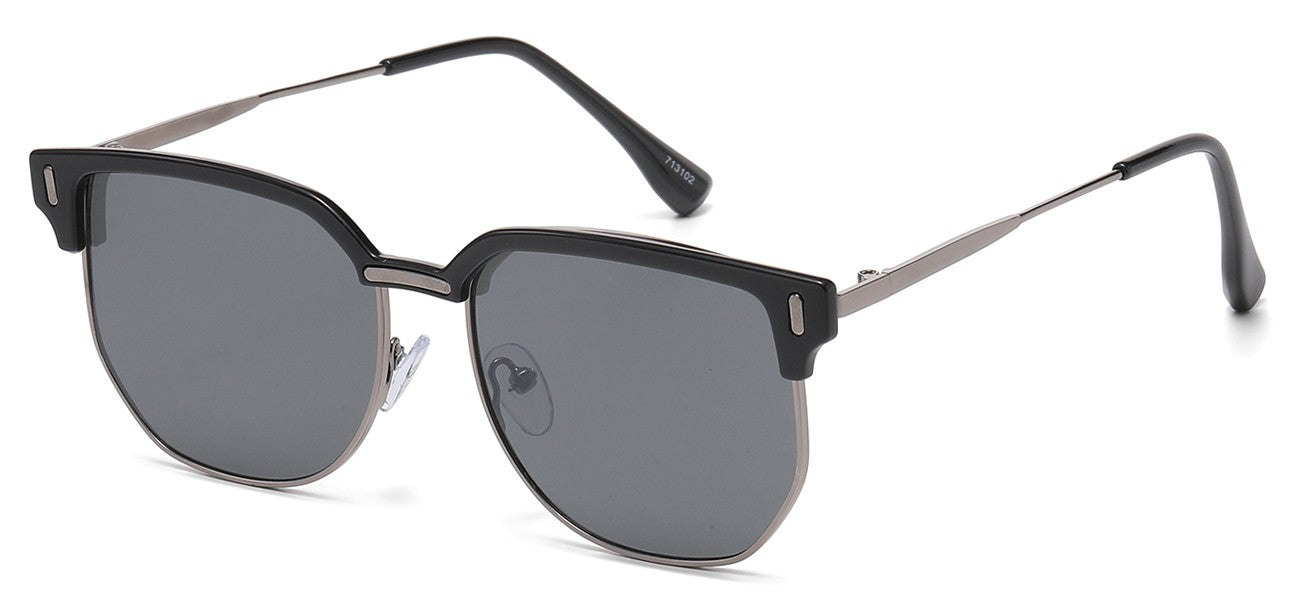 Classic Metallic Square Sunglasses 713102
