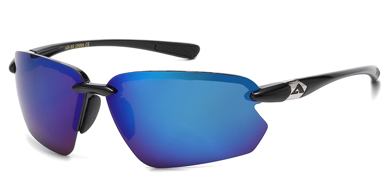 Arctic Blue Sports Wrap Sunglasses ab-95