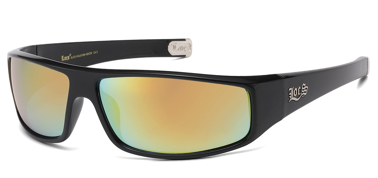 Locs Mirrored Lens Shades loc-xxl91269-bkcm