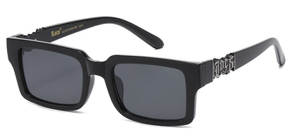 Locs Black Square Sunglasses loc91302-bk