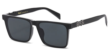 Locs Black Square Sunglasses loc91329-bk