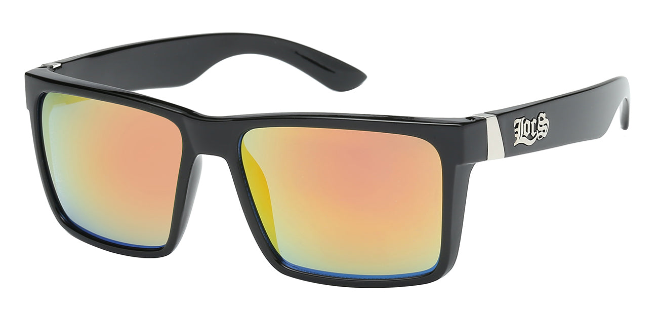 Locs Color Mirror Sunglasses loc91251-bkcm