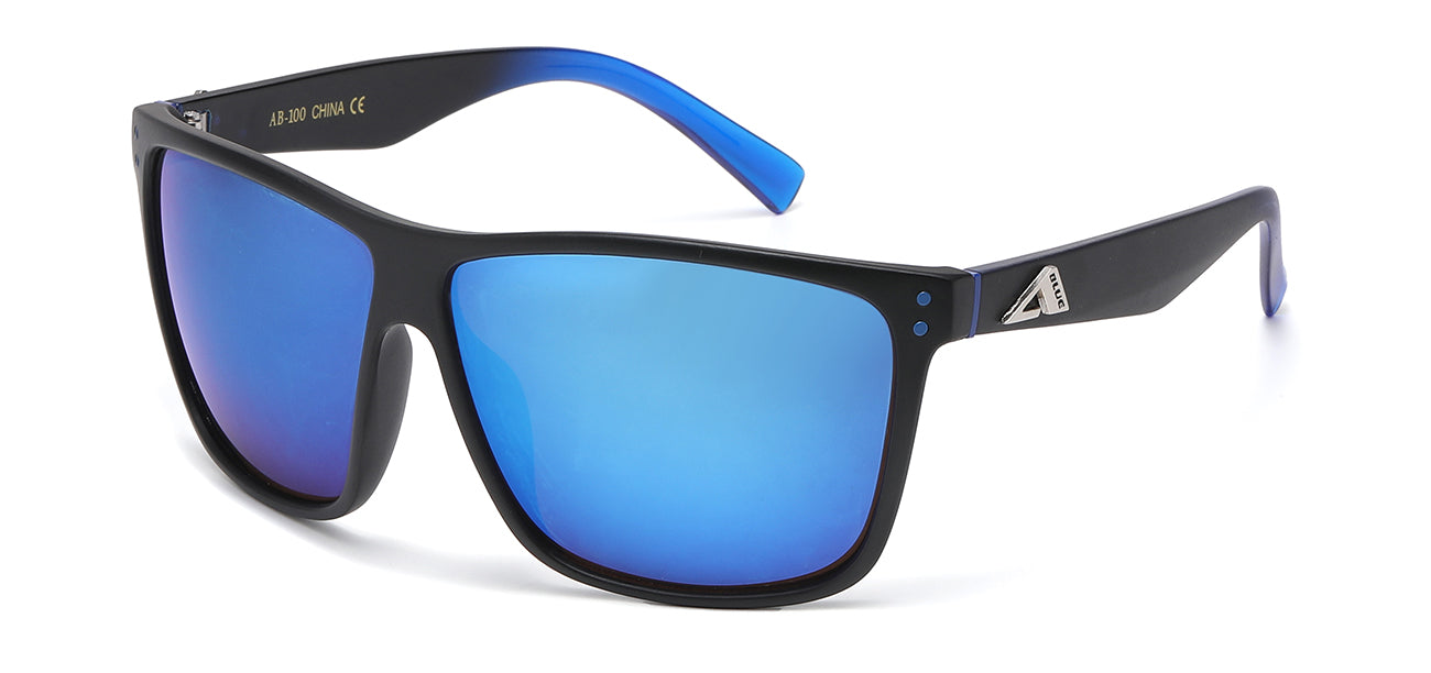 Arctic Blue Square Wrap Sunglasses ab-100