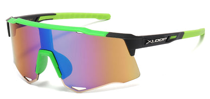 Xloop Semi-Rimless Shield Sunglasses x3692