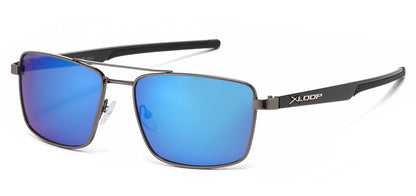 Xloop Metallic Square Frame Sunglasses xl1471