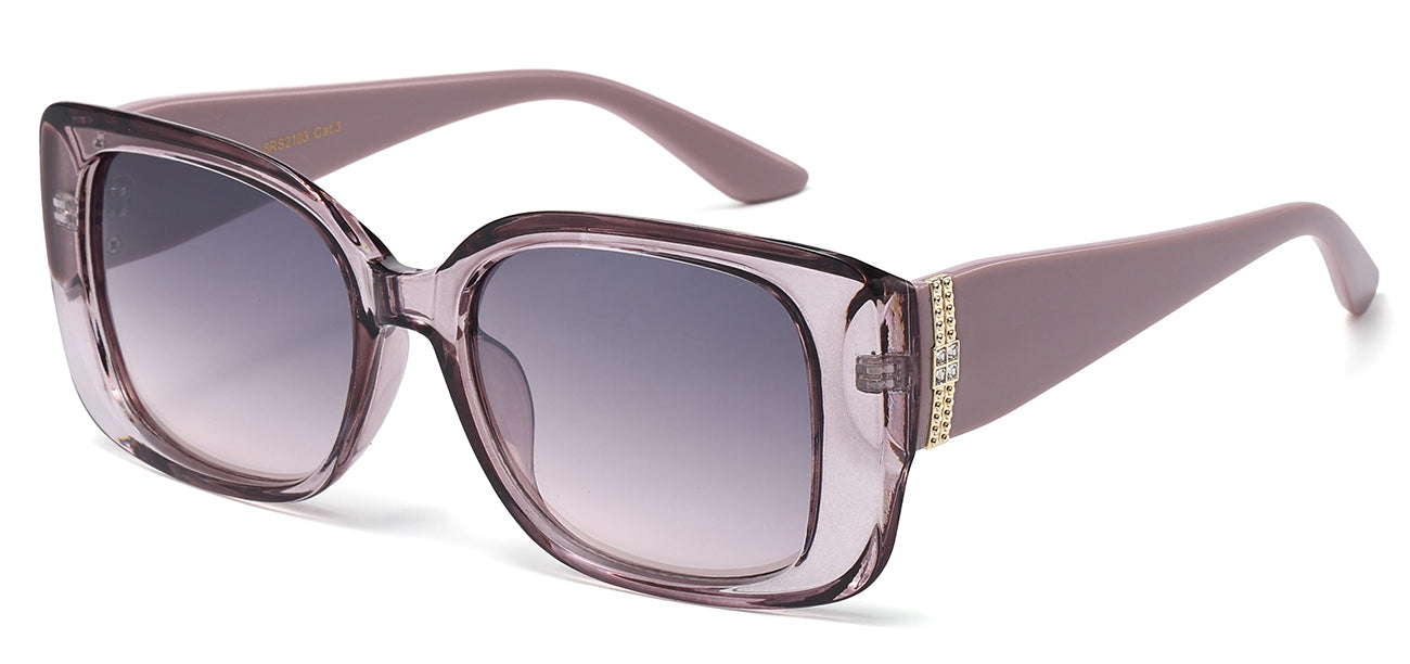 Rhinestone Oversized Square Sunglasses rs2103