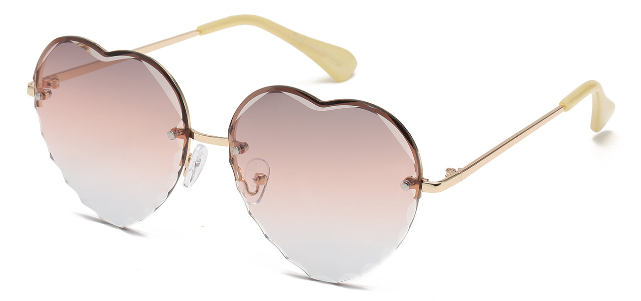 Giselle Rimless Heart Sunglasses gsl28266