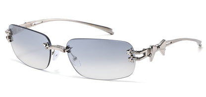 Giselle Metallic Rimless Sunglasses gsl28313