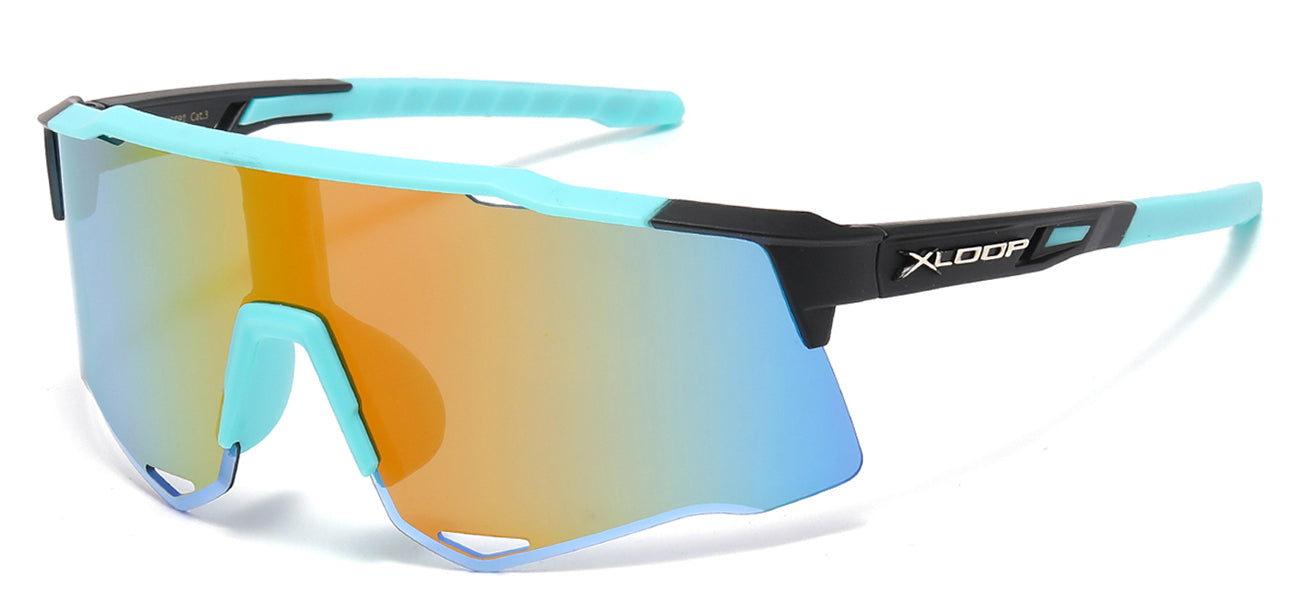 Xloop Semi-Rimless Shield Sunglasses x3692