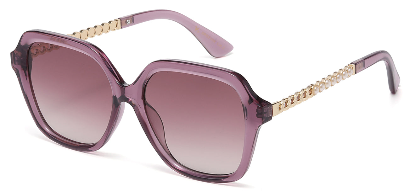 Rhinestone Square Frame Sunglasses rs2104