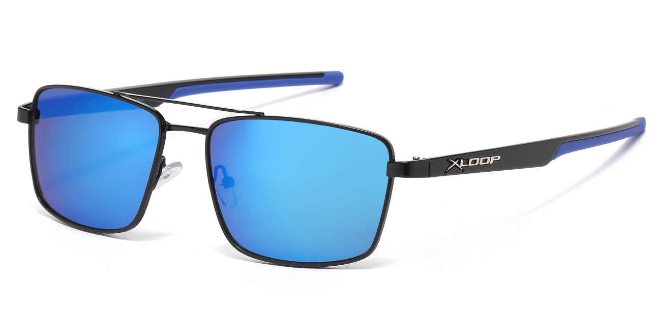 Xloop Metallic Square Frame Sunglasses xl1471