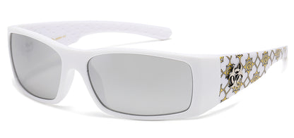 Biohazard Wrap Frame Sunglasses bz66374