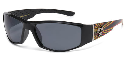 Biohazard Sports Wrap Sunglasses bz66367