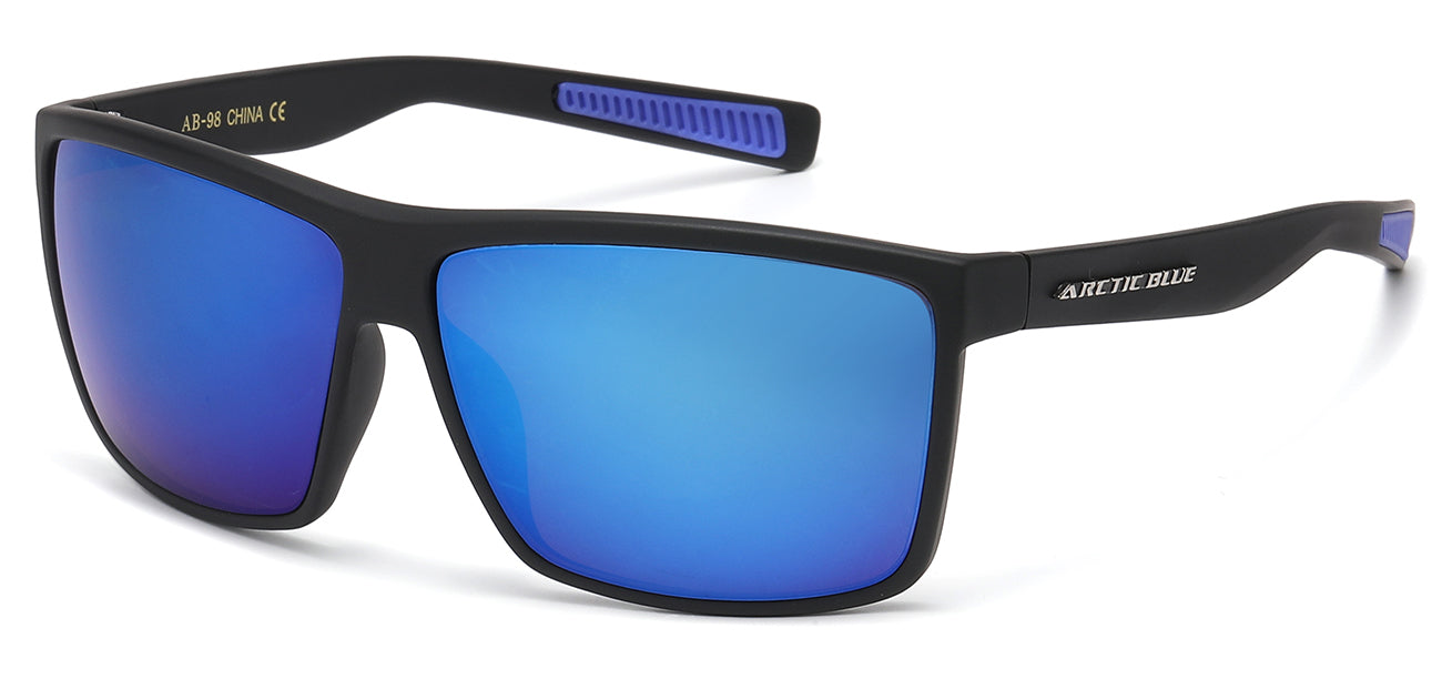 Arctic Blue Square Wrap Sunglasses ab-98