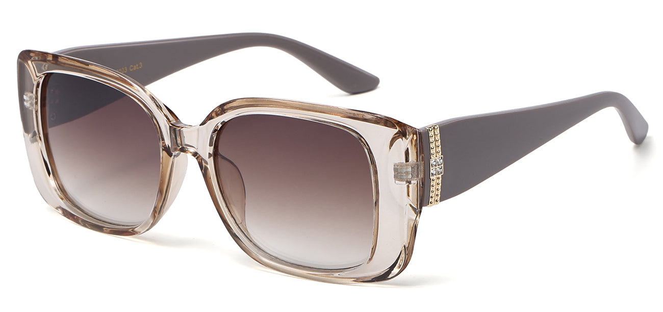 Rhinestone Oversized Square Sunglasses rs2103
