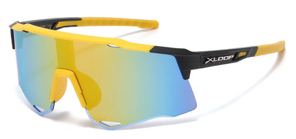 Xloop Semi-Rimless Shield Sunglasses x3692