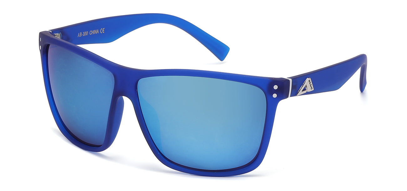 Arctic Blue Square Wrap Sunglasses ab-100