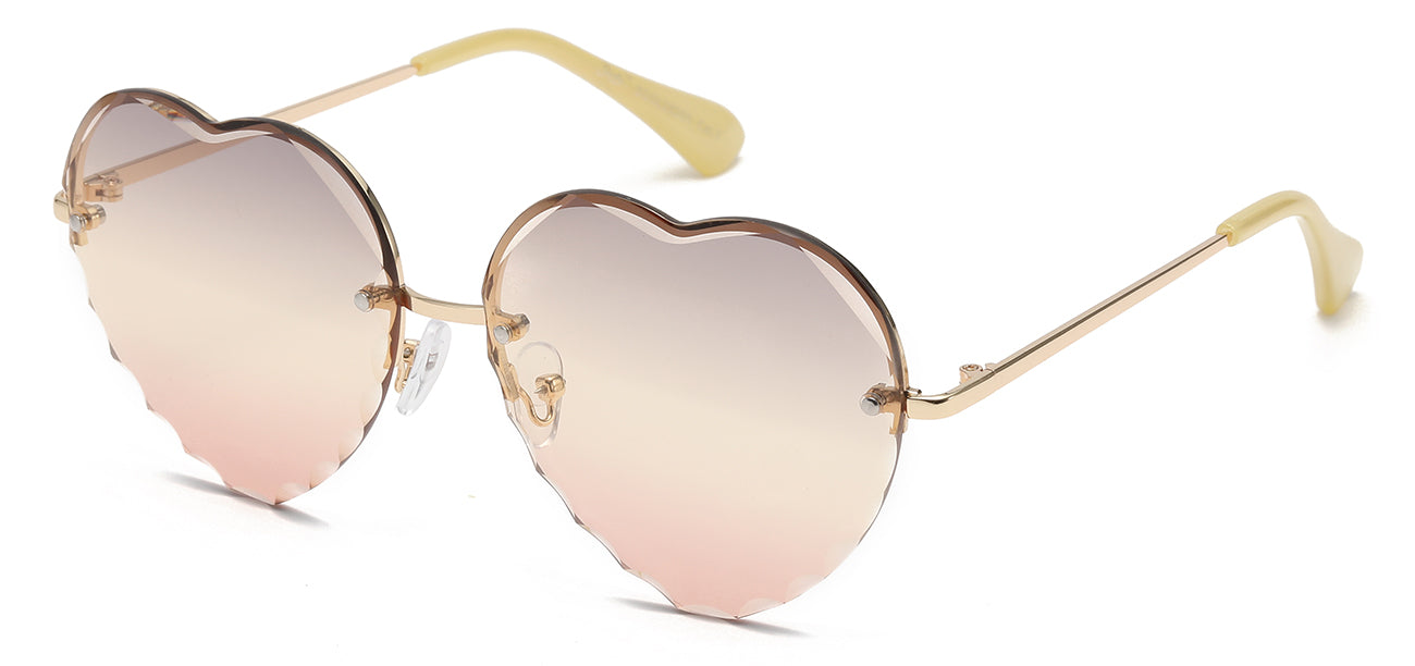 Giselle Rimless Heart Sunglasses gsl28266