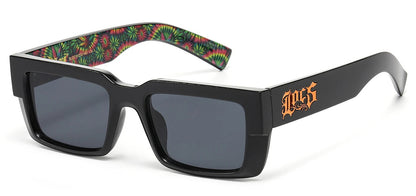 Locs Square Black Sunglasses loc91212-mj