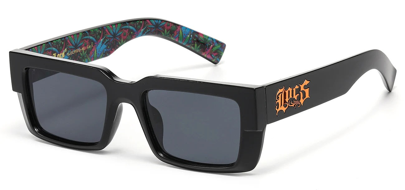 Locs Square Black Sunglasses loc91212-mj
