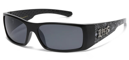 Locs Skull Printed Temple Shades loc91225-skl