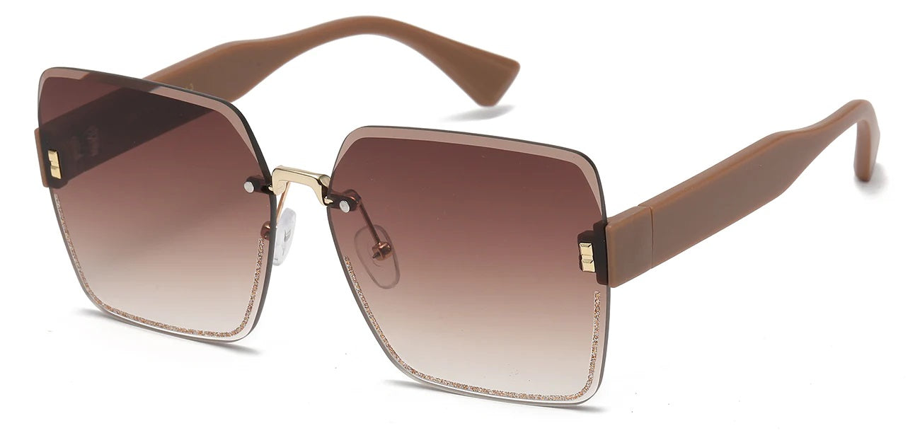 Rhinestone Rimless Metallic Shades rs2070