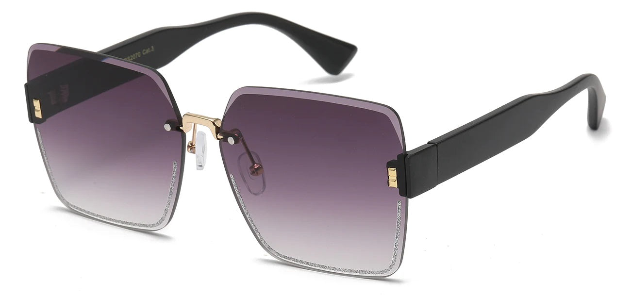 Rhinestone Rimless Metallic Shades rs2070