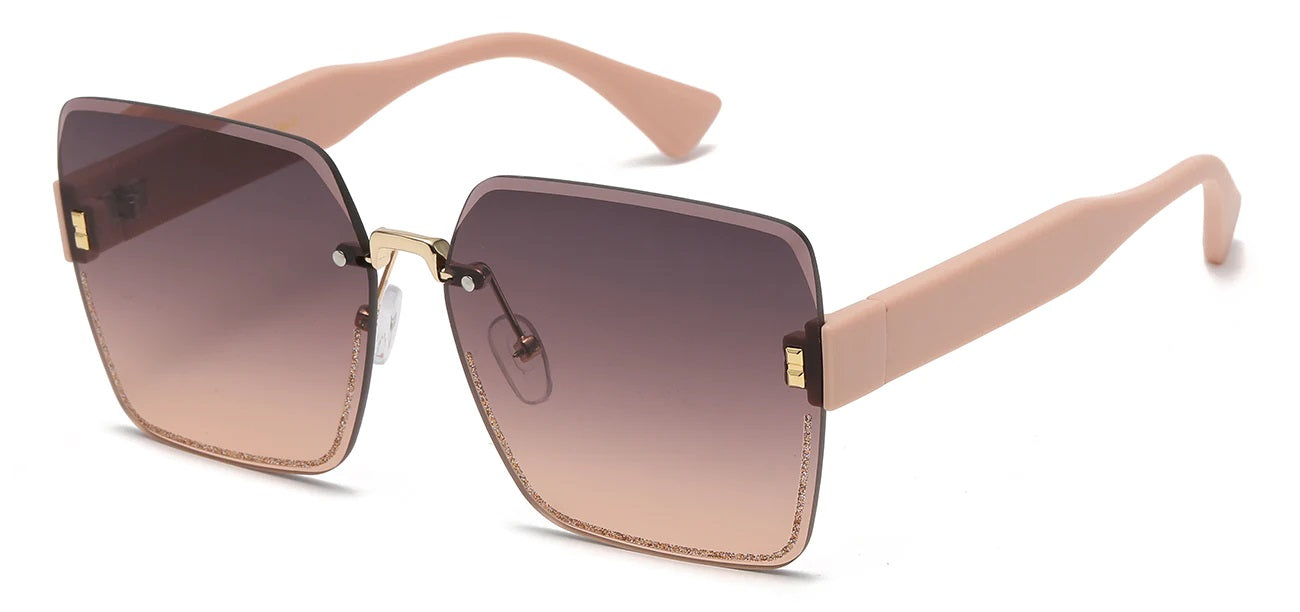 Rhinestone Rimless Metallic Shades rs2070