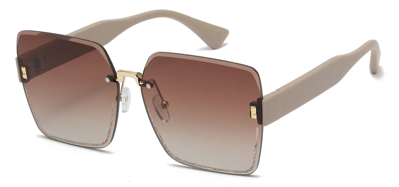 Rhinestone Rimless Metallic Shades rs2070