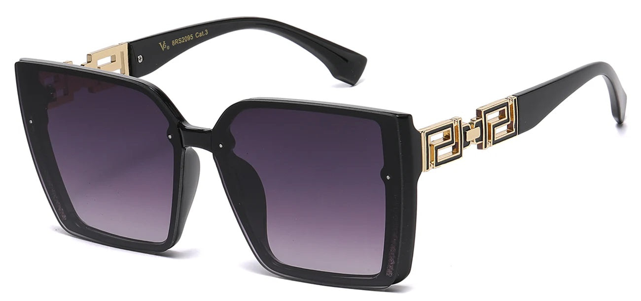 Rhinestone Square Frame Sunglasses rs2095