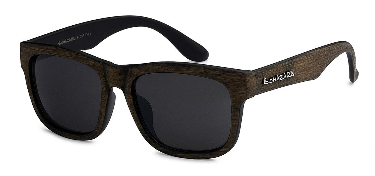 Biohazard Wood Retro Sunglasses bz66206