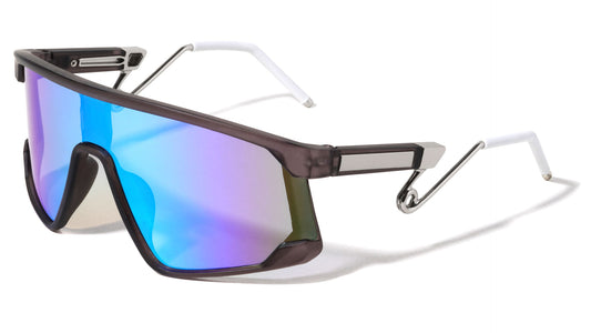 Color Mirror Lens  Shield Shades bp2073-cm