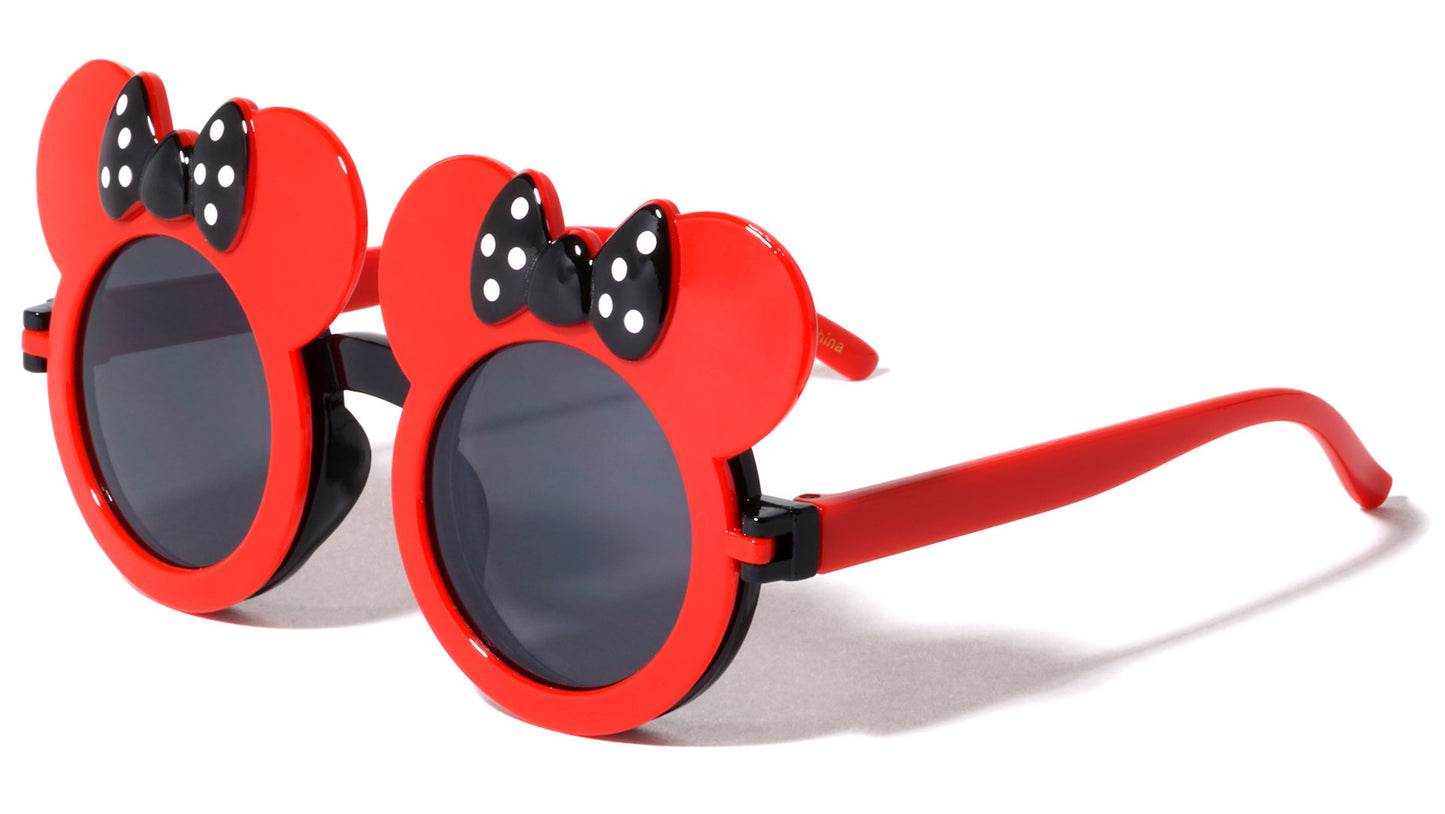 Kids Mouse Bow Flip Sunglasses k766