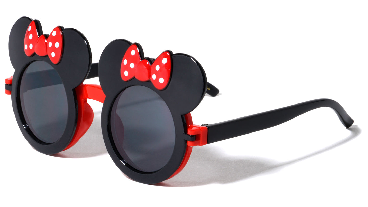 Kids Mouse Bow Flip Sunglasses k766