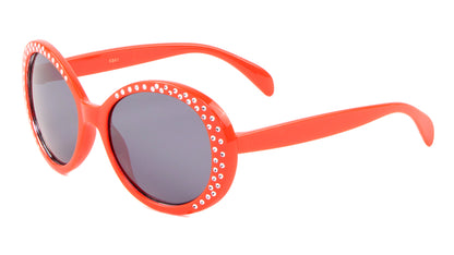 Kids Oval Diamond Sunglasses k841