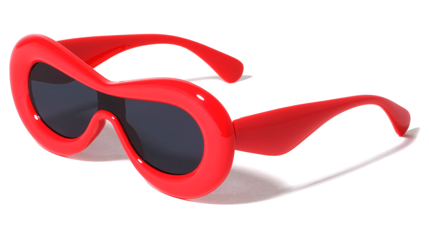 Kids Plastic Shield Sunglasses k909-inflated