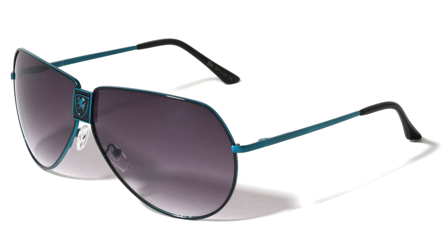 Khan Metallic Aviator Sunglasses kn-112