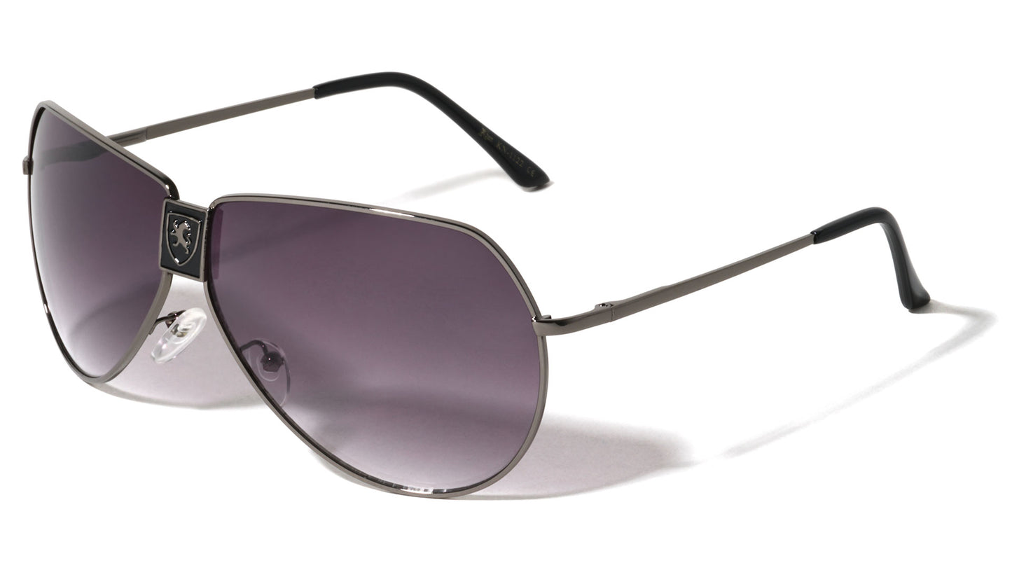 Khan Metallic Aviator Sunglasses kn-112