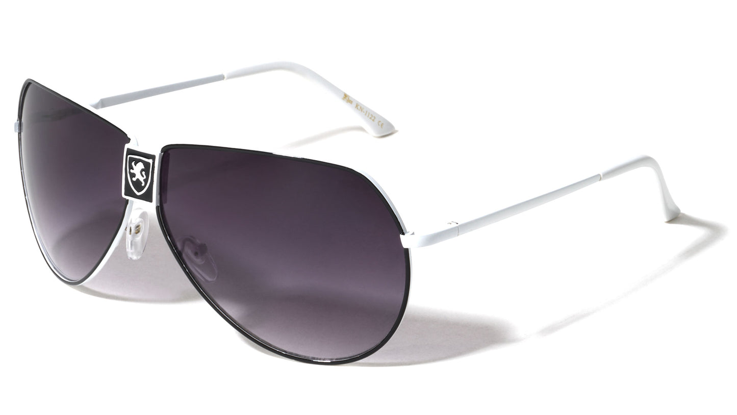 Khan Metallic Aviator Sunglasses kn-112