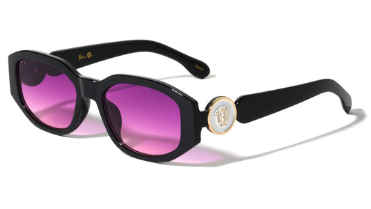 Lion Head Geometric Frame Sunglasses lh-p4109
