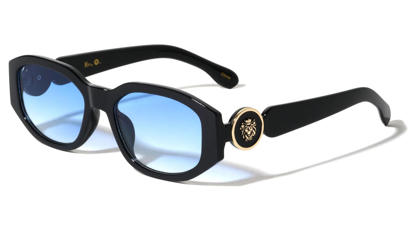 Lion Head Geometric Frame Sunglasses lh-p4109