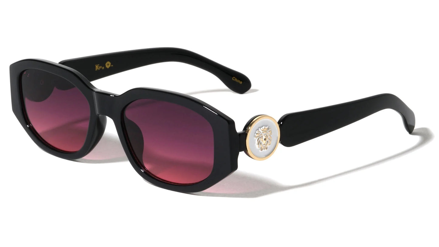 Lion Head Geometric Frame Sunglasses lh-p4109