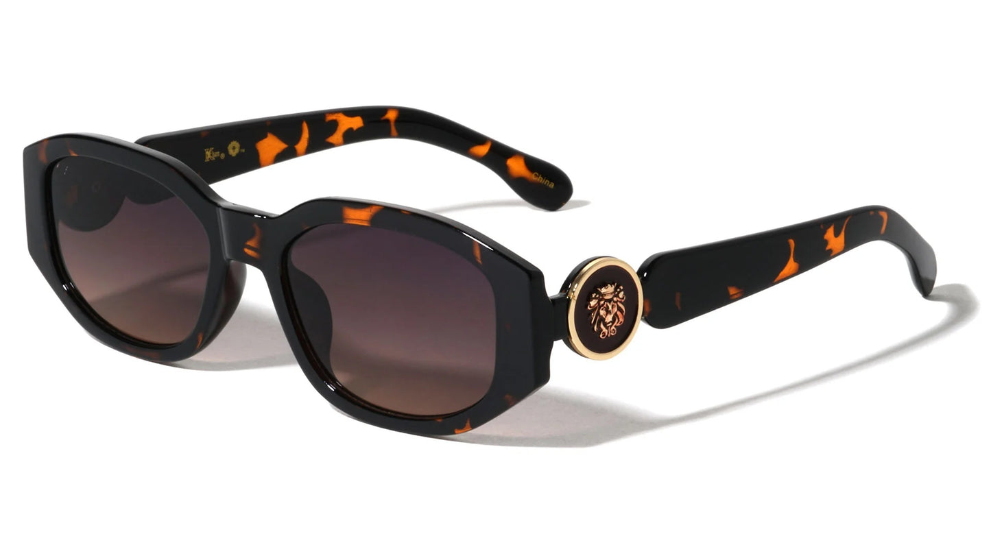 Lion Head Geometric Frame Sunglasses lh-p4109