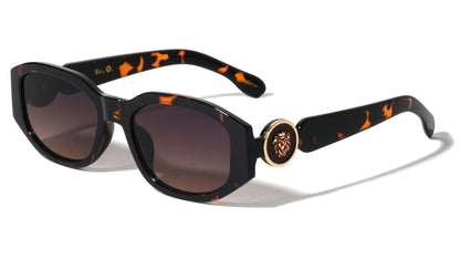 Lion Head Geometric Frame Sunglasses lh-p4109