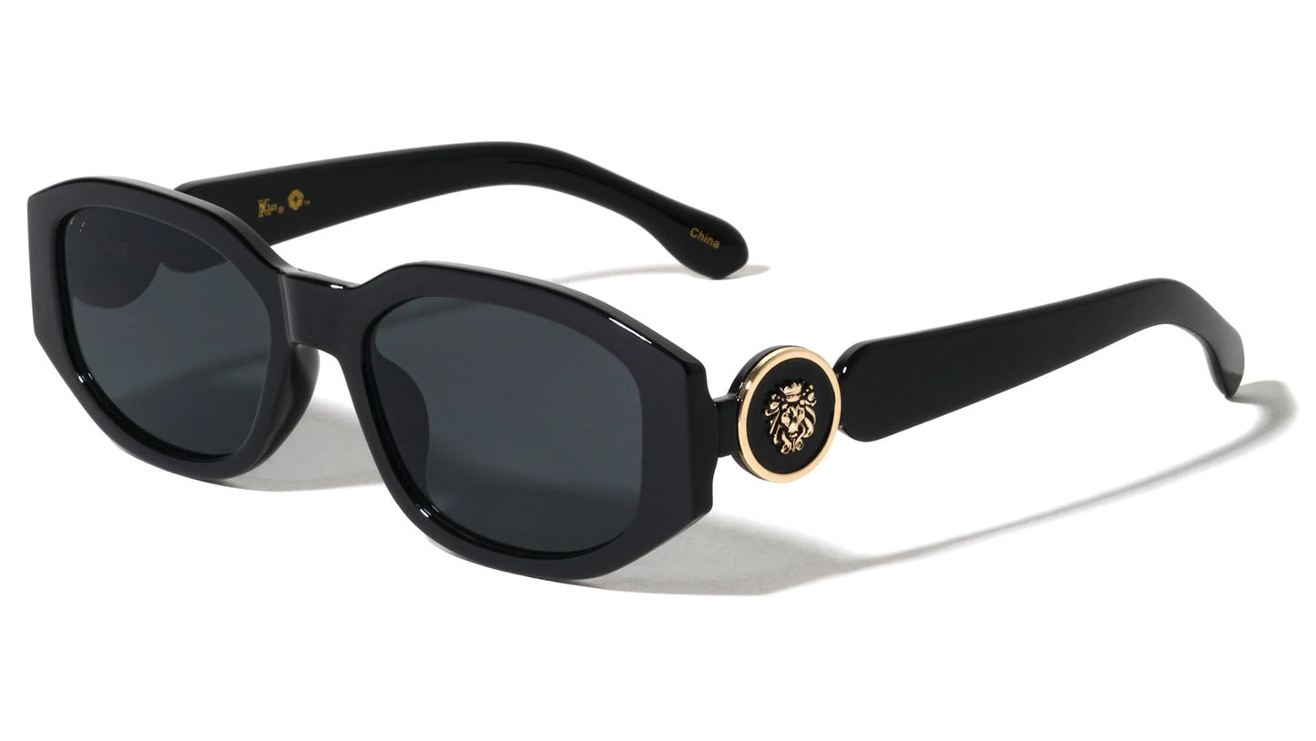 Lion Head Geometric Frame Sunglasses lh-p4109