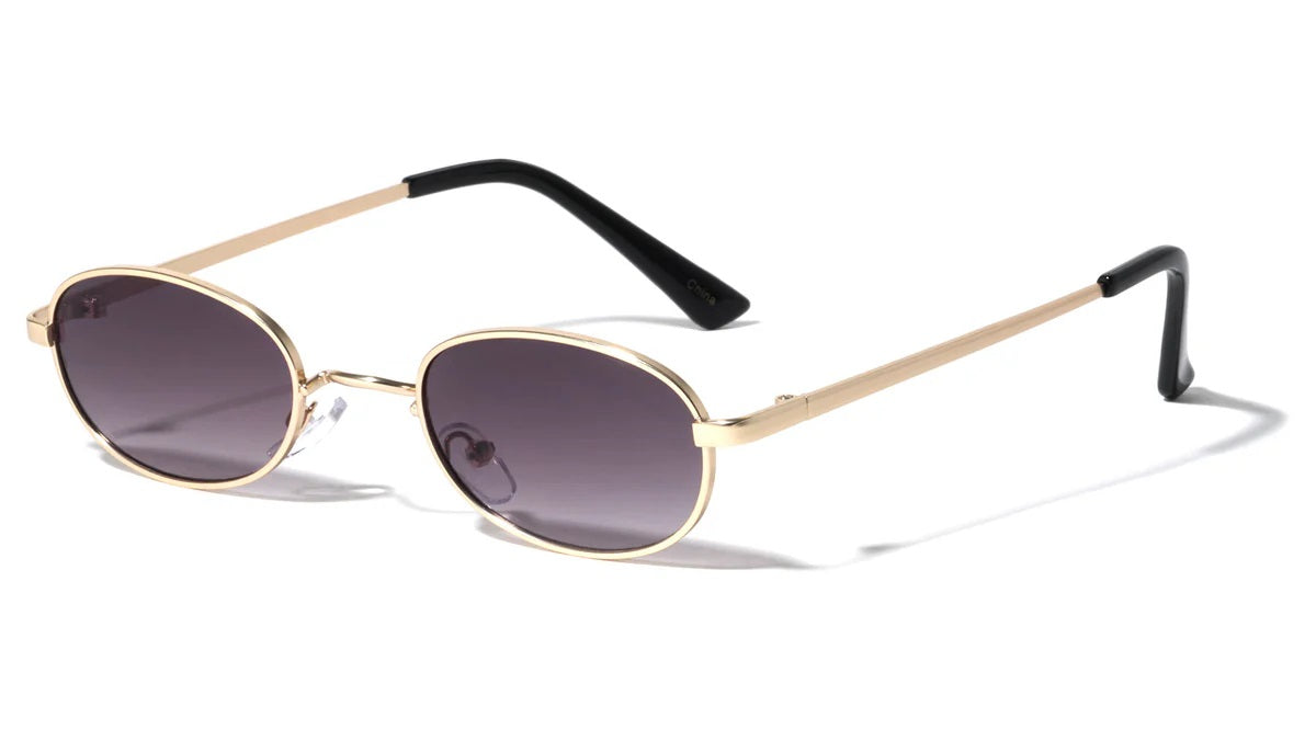 Metallic Oval Sunglasses m10729