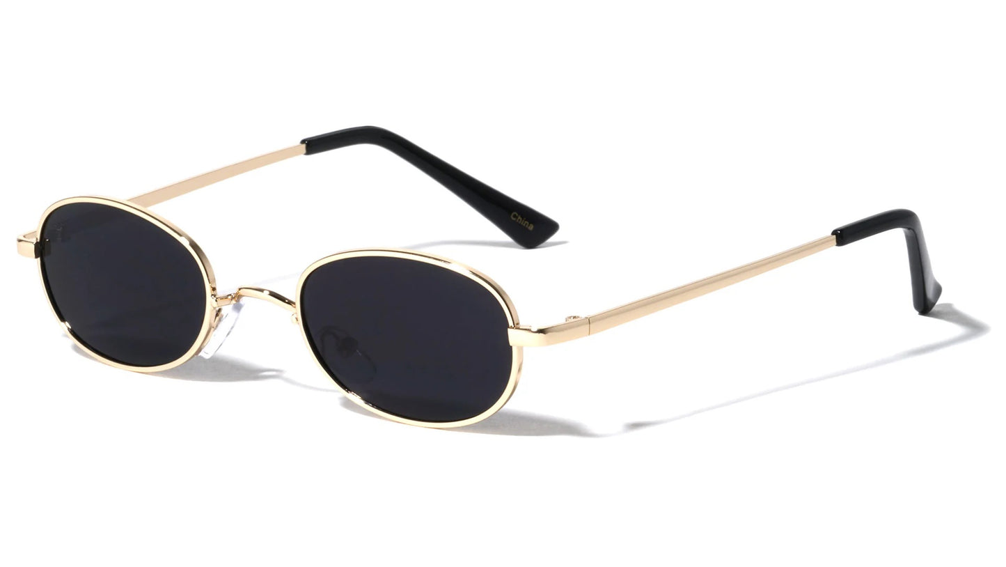 Metallic Oval Sunglasses m10729
